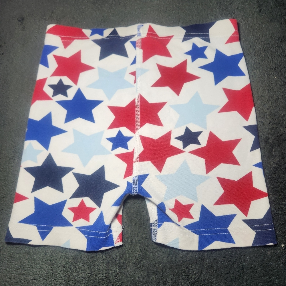 Hanna Andersson Star-Print Shorts  100% Organic Cotton Size 6/7 Kids - Picture 6 of 8